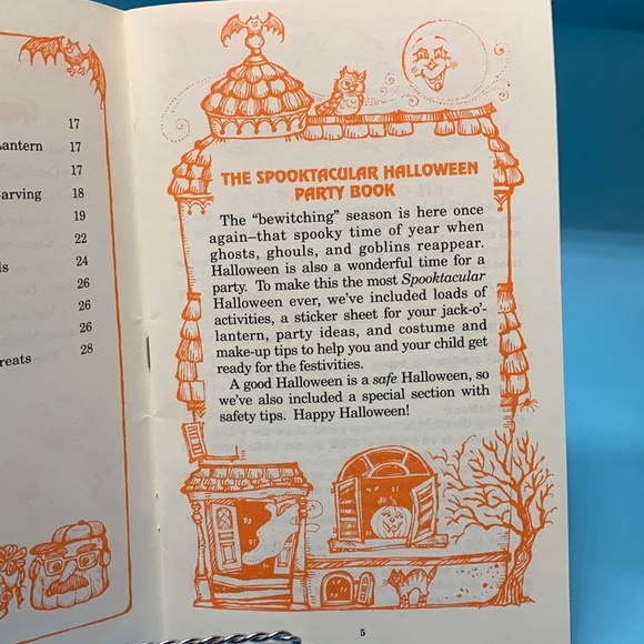 1989 Vintage The spooktacular halloween party book - Picture 7 of 9
